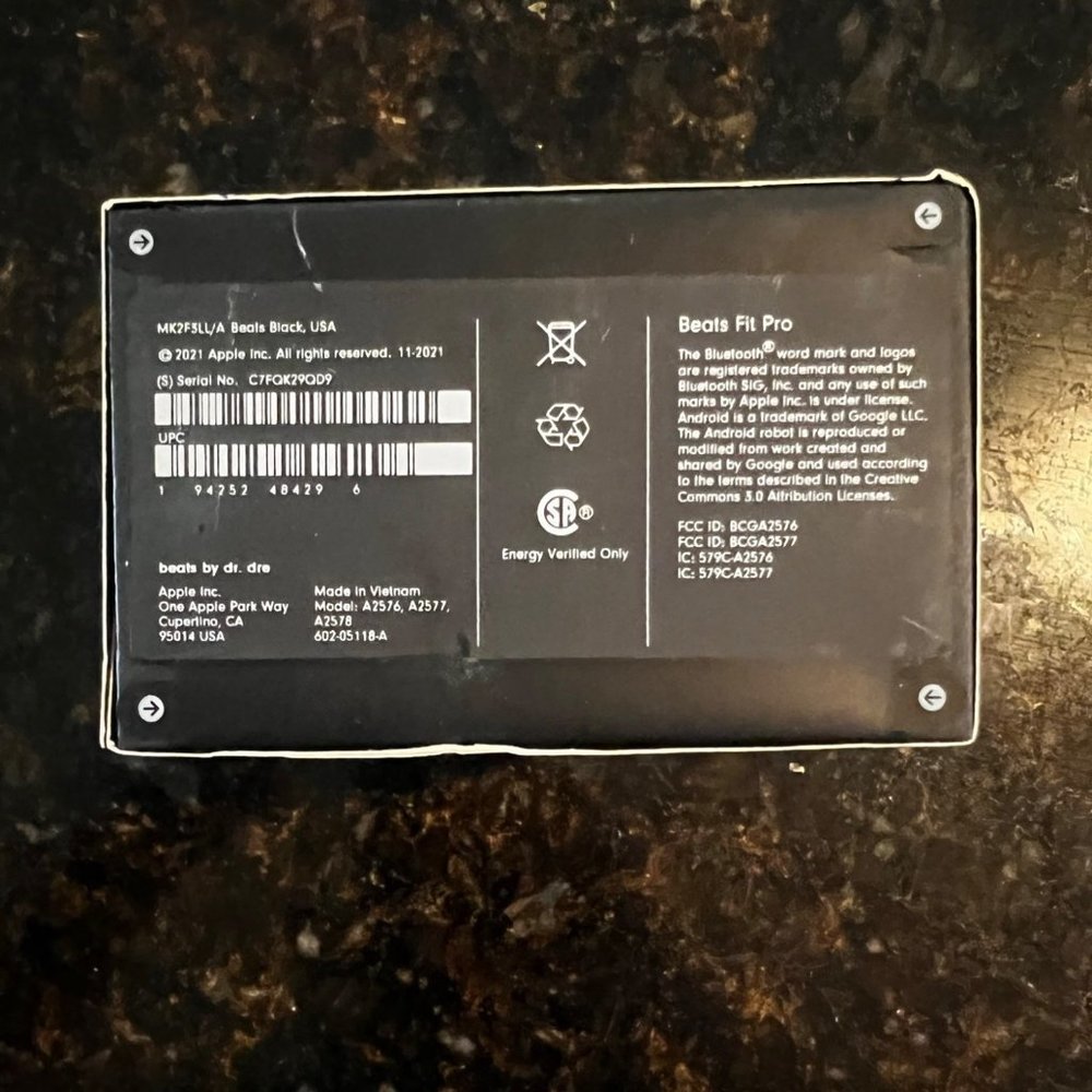 Beats Fit Pro True Wireless Noise Cancelling In-Ear Earbuds, Black (MK2F… - Picture 4 of 10